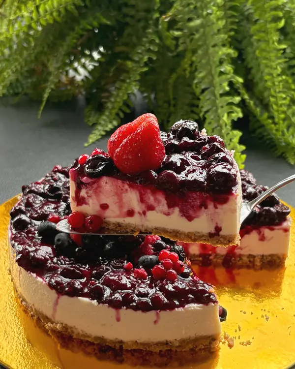 Cheesecake de frutos rojos