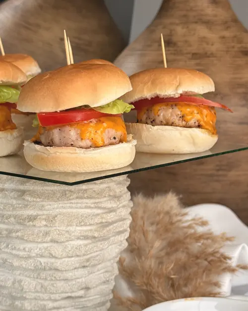 Mini hamburguesas para eventos